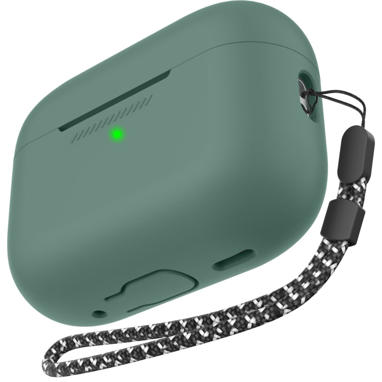 適用於AirPods Pro 2 AhaStyle PT187 硅膠連體保護殼防丟帶掛繩殼