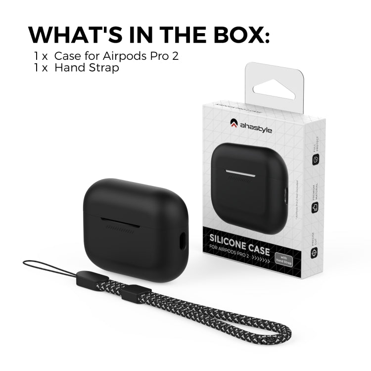 適用於AirPods Pro 2 AhaStyle PT187 硅膠連體保護殼防丟帶掛繩殼