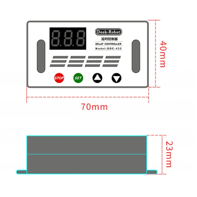 Deek-Robot DDC-432 延時繼電器開關DC5V-30V 雙MOS管數顯時間繼電器控制器