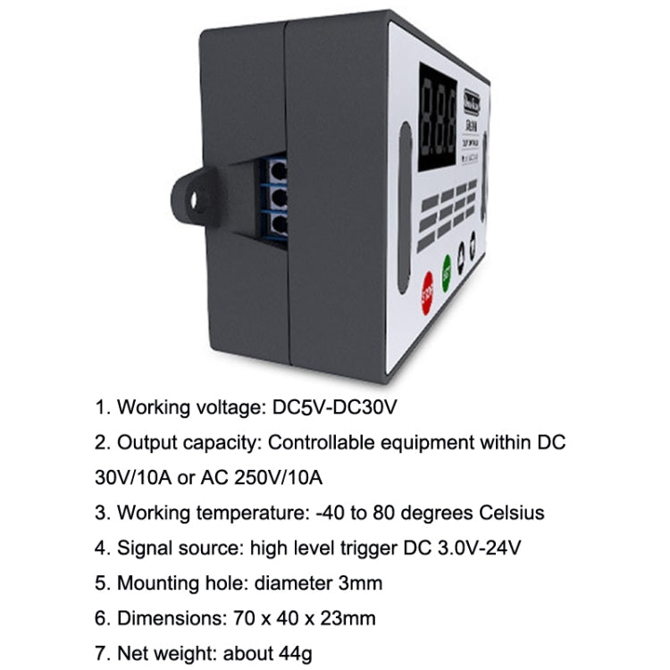 Deek-Robot DDC-432 延時繼電器開關DC5V-30V 雙MOS管數顯時間繼電器控制器