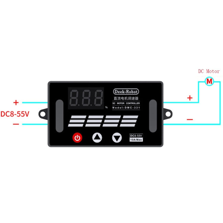 Deek-Robot DMC-331 PWM直流電機馬達調速控制器寬電壓DC8-55V調速器