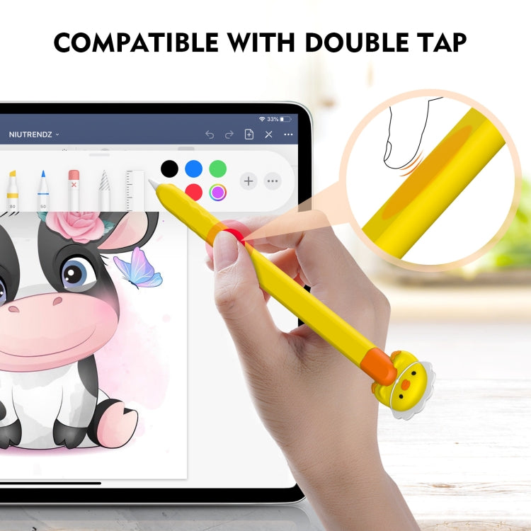 適用於Apple Pencil 2 AhaStyle PT-LC129 筆套 卡通硅膠保護套