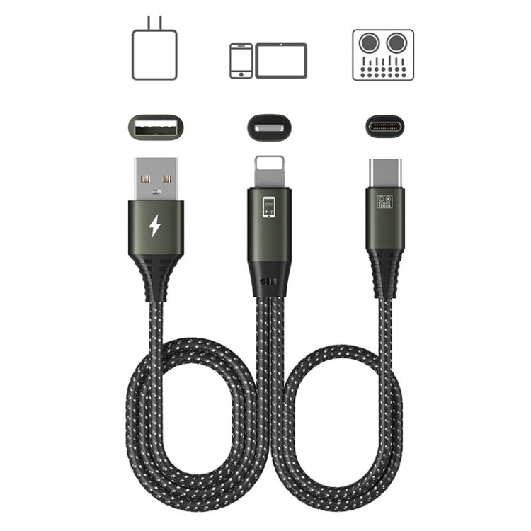 直播OTG聲卡線 手機充電音頻錄音數據線