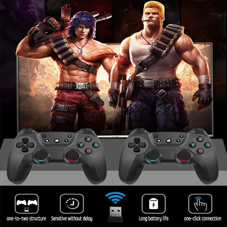 KM-029   2.4G 一拖二雙人無線遊戲手柄支持安卓電視電腦, KM-029 (Mint Green), KM-029 (Cangling Green), KM-029 (Vitality Orange), KM-029 (Rose Pink), KM-029 (Lemon Yellow), KM-029 (Mountain Blue), KM-029 (Battle Gray), KM-029 (Elegant Silver)