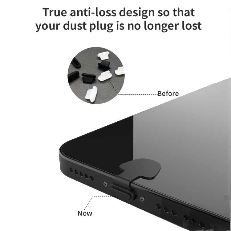 10個賣 背黏貼式手機充電口防塵塞電源塞