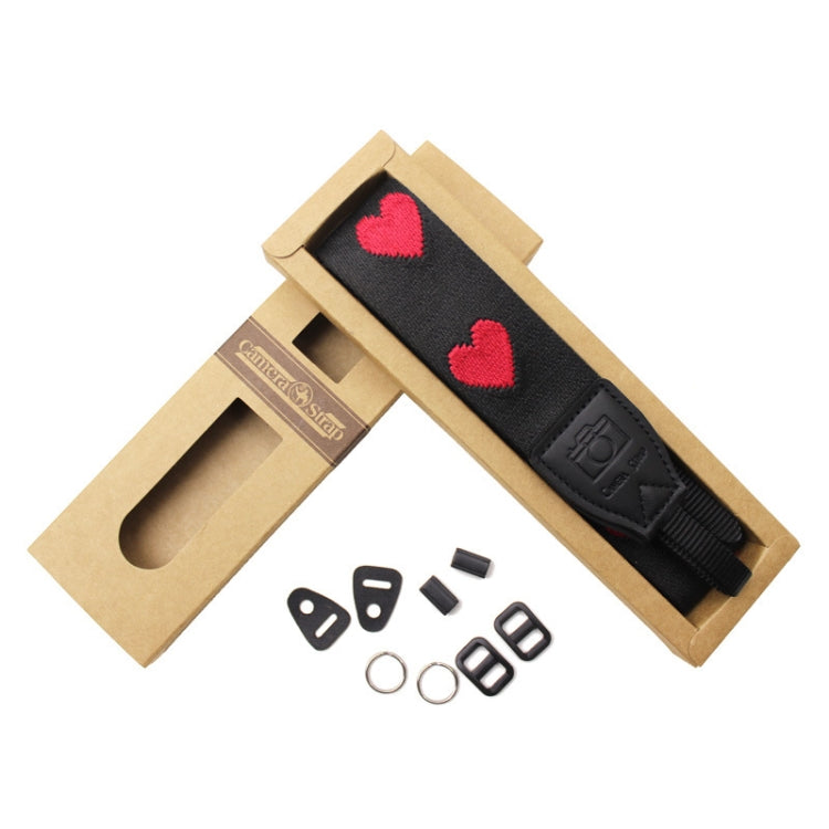 刺繡愛心圖案單反相機背帶 微單相機愛心掛繩