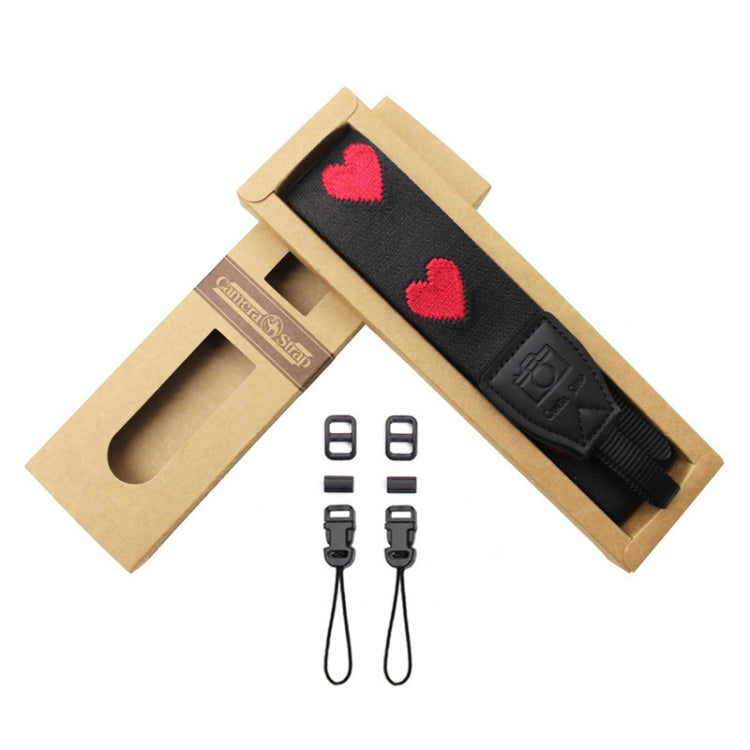 刺繡愛心圖案單反相機背帶 微單相機愛心掛繩