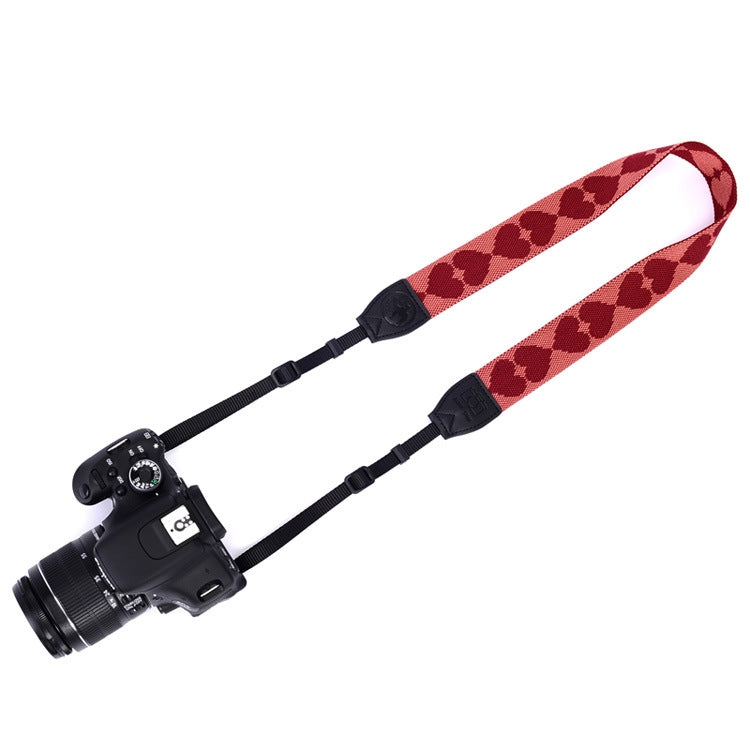 刺繡愛心圖案單反相機背帶 微單相機愛心掛繩