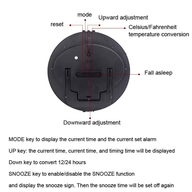 3885N現代靜音電子鐘 液晶显示大字鍾