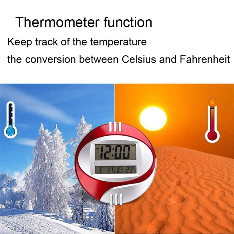 3885N現代靜音電子鐘 液晶显示大字鍾