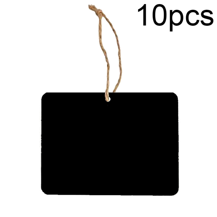 10個/套 迷你掛式木質留言板 家居節日裝飾掛繩黑板