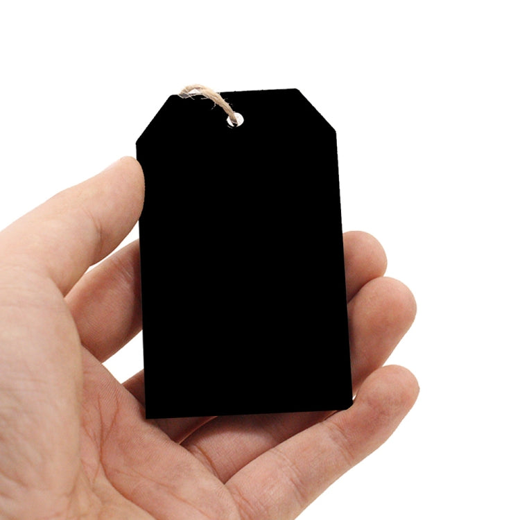 10個/套 迷你掛式木質留言板 家居節日裝飾掛繩黑板