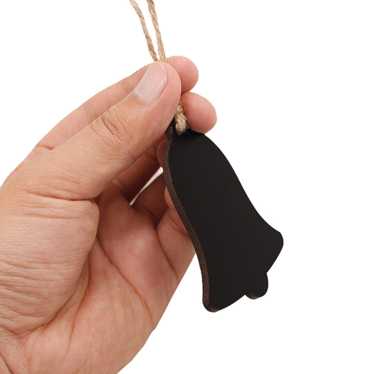 10個/套 迷你掛式木質留言板 家居節日裝飾掛繩黑板