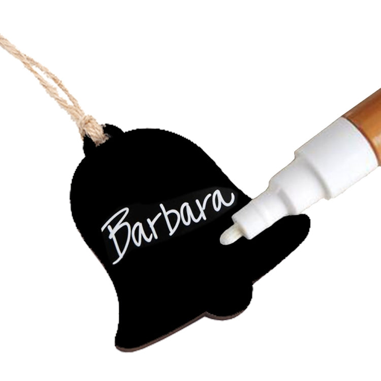 10個/套 迷你掛式木質留言板 家居節日裝飾掛繩黑板