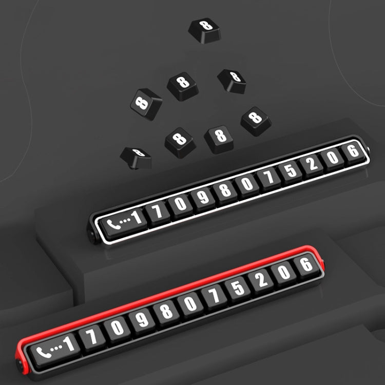 鋁合金臨時停車號碼牌 車內裝飾