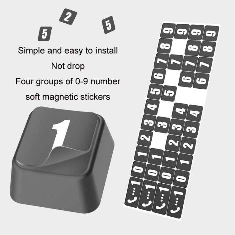 鋁合金臨時停車號碼牌 車內裝飾