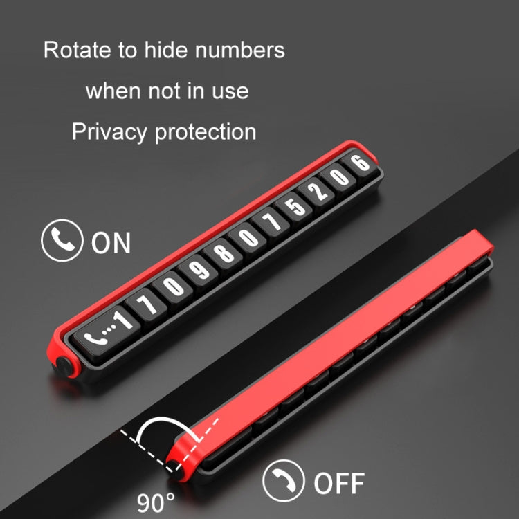 鋁合金臨時停車號碼牌 車內裝飾