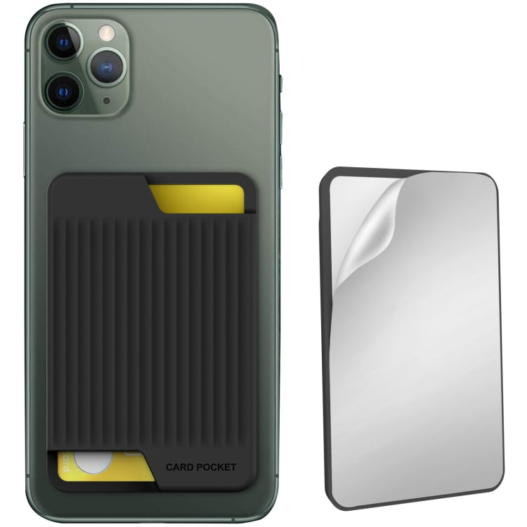 AhaStyle PT169 手機硅膠背貼卡套 公交卡銀行卡便捷收納包, PT169 (Pink), PT169 (Black), PT169 (Green), PT169 (Purple)