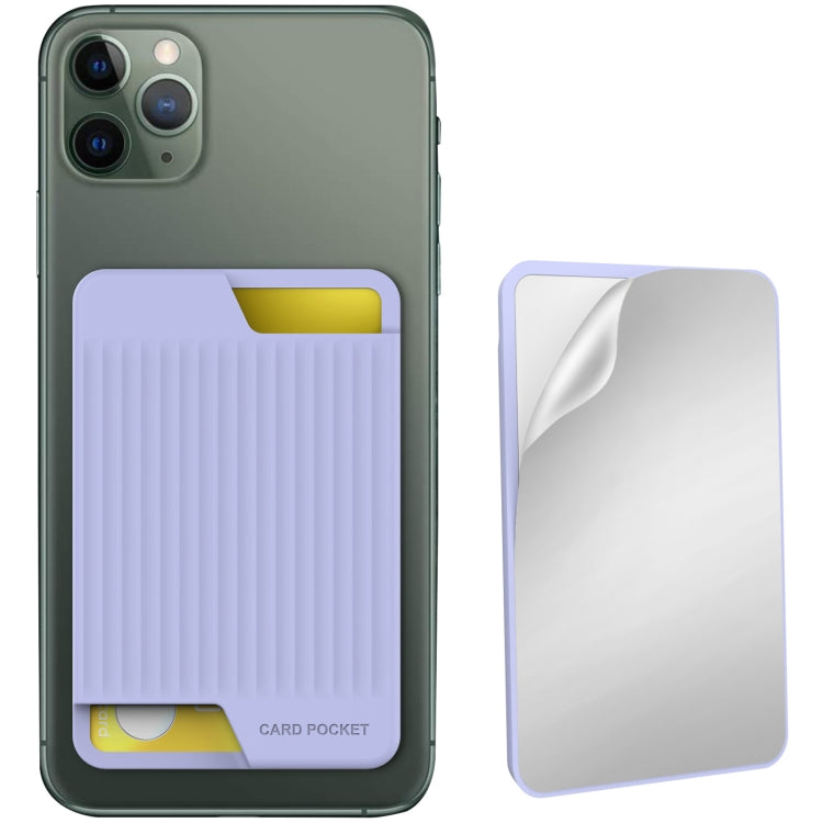 AhaStyle PT169 手機硅膠背貼卡套 公交卡銀行卡便捷收納包, PT169 (Pink), PT169 (Black), PT169 (Green), PT169 (Purple)