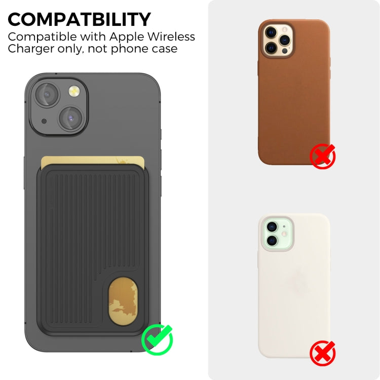 AhaStyle PT133-B 磁吸豎紋硅膠收納卡包, PT133-B(Pink), PT133-B(Black), PT133-B(Grey), PT133-B(Midnight Blue), PT133-B(Purple)