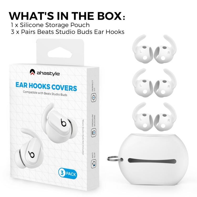 適用於Beats Studio Buds AhaStyle PT172耳機硅膠耳帽，款式：