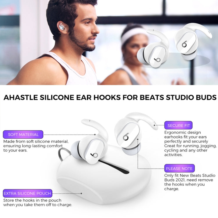 適用於Beats Studio Buds AhaStyle PT172耳機硅膠耳帽，款式：