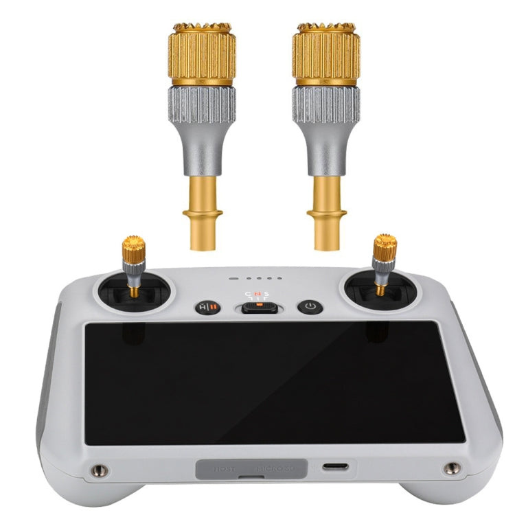 適用於 DJI Mini 3 Pro RCSTQ 鋁合金雙色伸縮搖桿帶屏遙控器拇指操縱桿