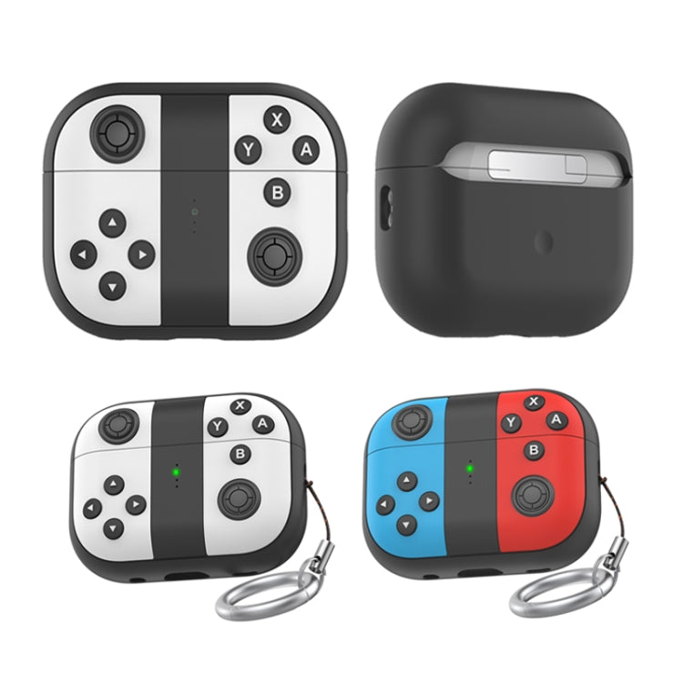 適用於AirPods Pro 2 AhaStyle PT-JY08分體硅膠卡通耳機保護套, JY08(Black And White), JY08(Blue And Red)