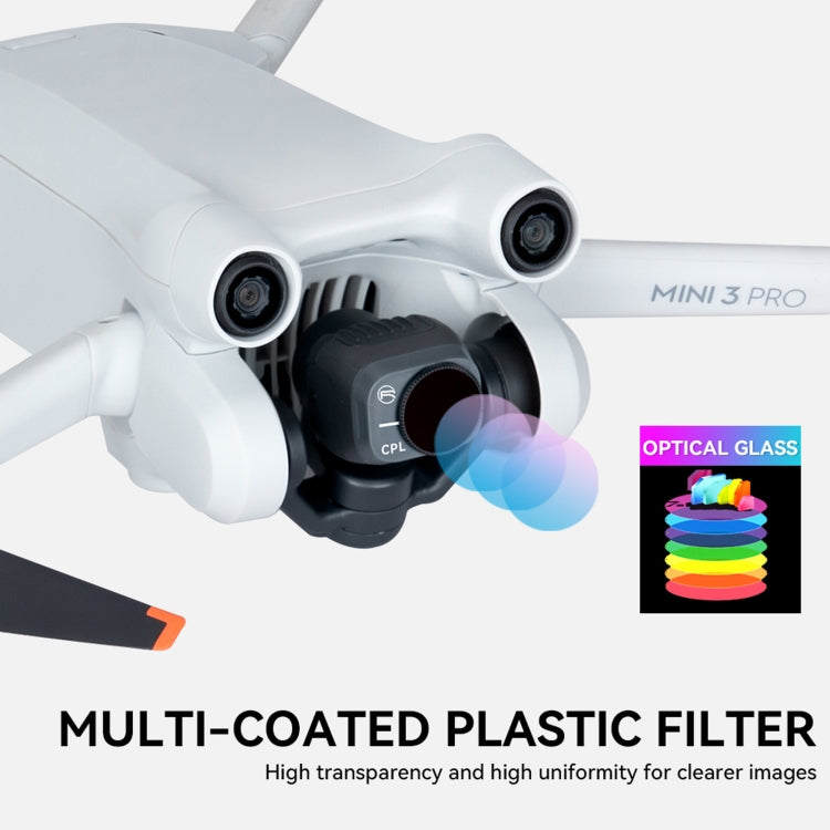 適用於大疆Mini 3 Pro  RCSTQ 光學PL濾鏡無人機配件