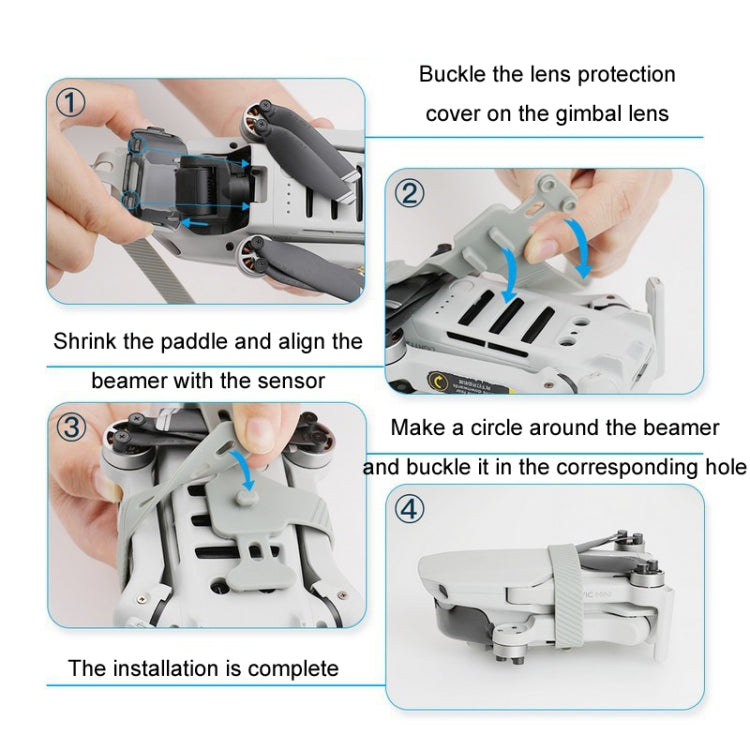 適用大疆Mavic Mini / Mini 2 SE RCSTQ 雲台保護套件束槳器