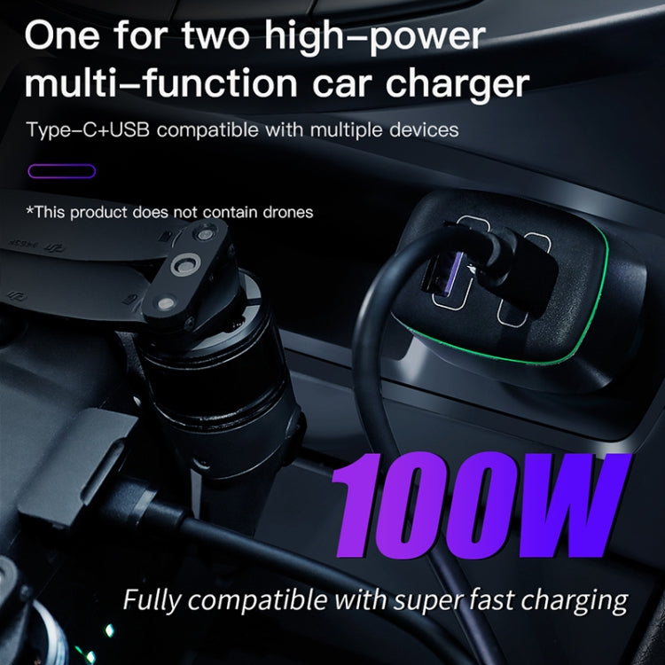 適用於DJI Mavic 3/Mini 2 RCSTQ 100W一拖二車充
