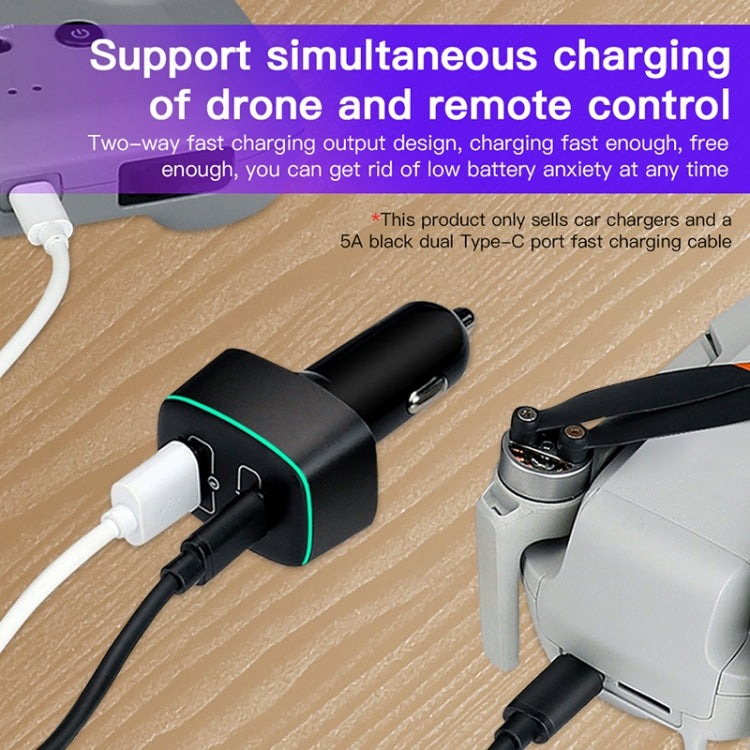 適用於DJI Mavic 3/Mini 2 RCSTQ 100W一拖二車充