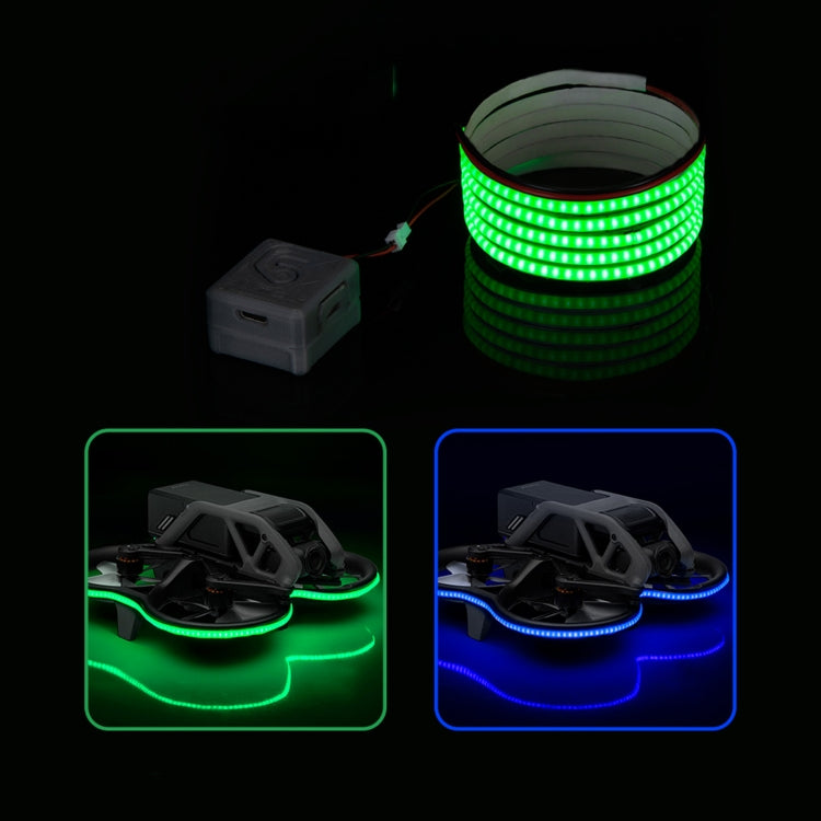 適用於大疆DJI Avata RCSTQ 炫彩發光燈帶夜航飛行警示燈帶