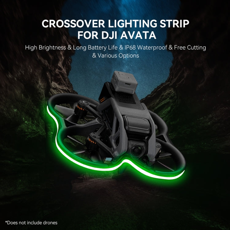 適用於大疆DJI Avata RCSTQ 炫彩發光燈帶夜航飛行警示燈帶