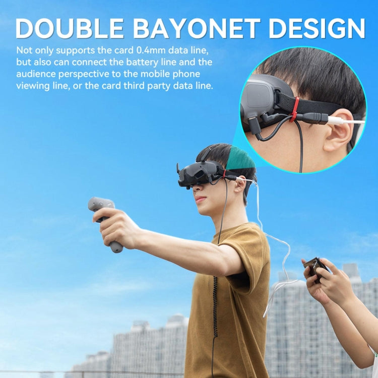 適用於大疆AVATA Goggles 2 RCSTQ 鋁合金防脫落眼鏡線固定件