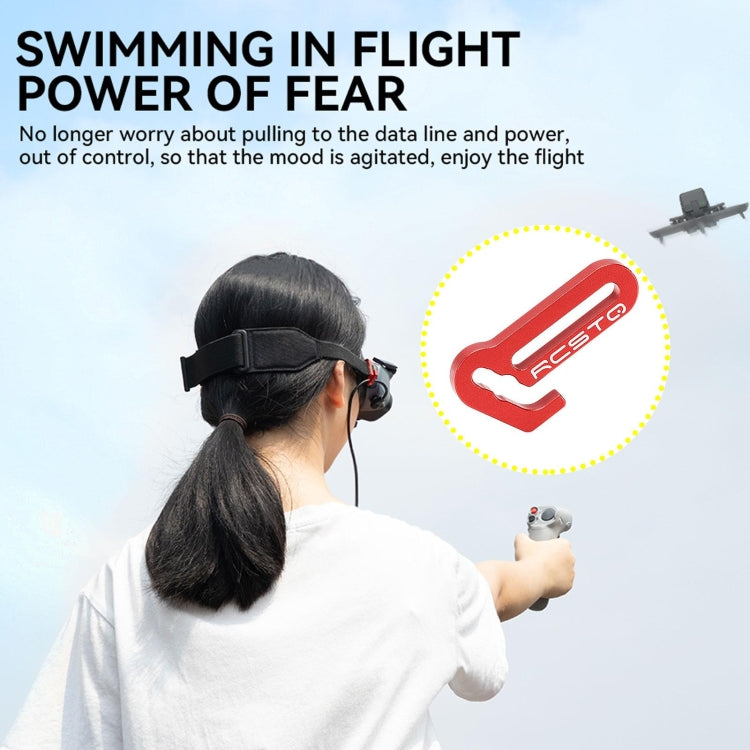 適用於大疆AVATA Goggles 2 RCSTQ 鋁合金防脫落眼鏡線固定件
