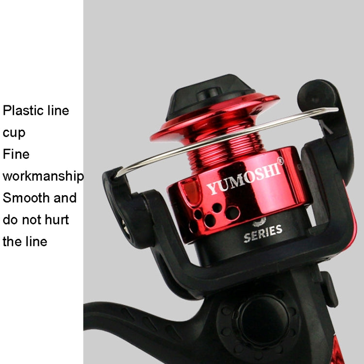 YUMOSHI JL200 不帶線電鍍頭漁輪 金屬機芯紡車魚線輪