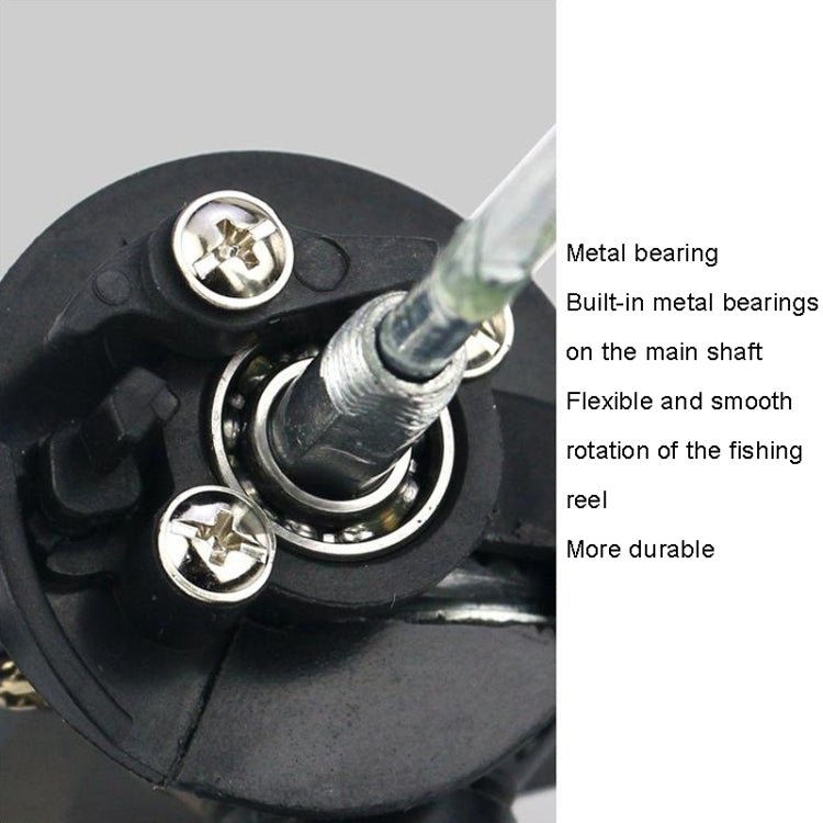 YUMOSHI JL200 不帶線電鍍頭漁輪 金屬機芯紡車魚線輪