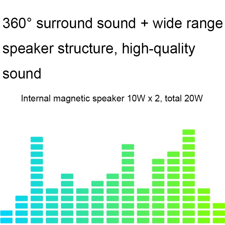BT808 20W桌面電腦藍牙音箱 3D立體音效家庭音響