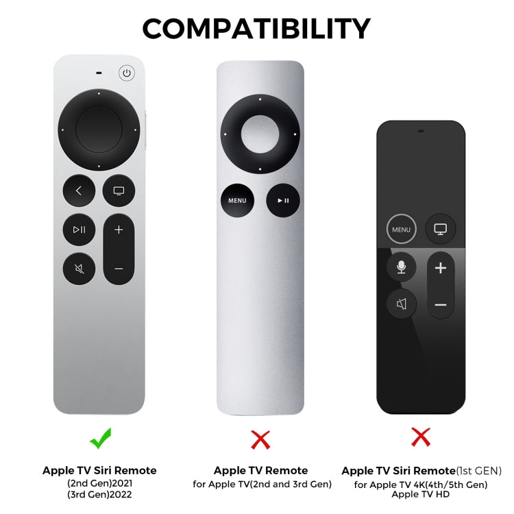 適用於Apple TV Siri Remote 2/3 AhaStyle PT165 遙控器硅膠保護套