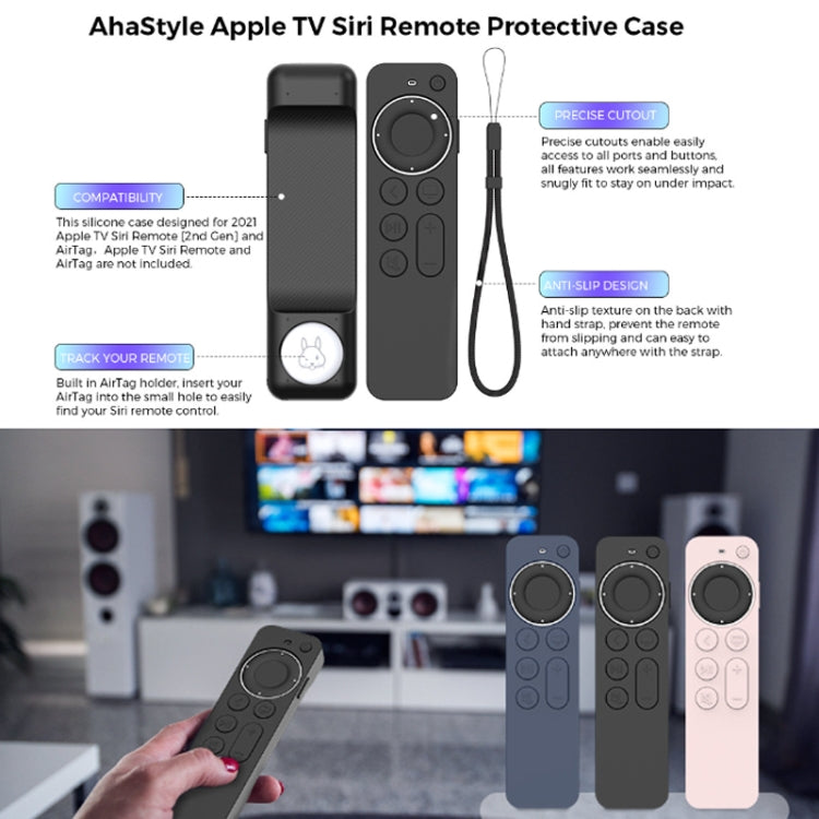 適用於Apple TV Siri Remote 2/3 AhaStyle PT165 遙控器硅膠保護套