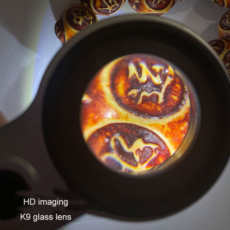 30倍手持充電珠寶鑒定放大鏡 LED驗鈔燈