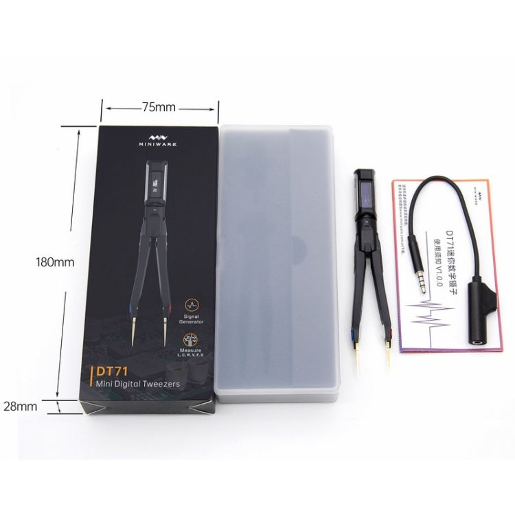 MINIWARE DT71測量数字鑷子 信號發生器萬用表, DT71