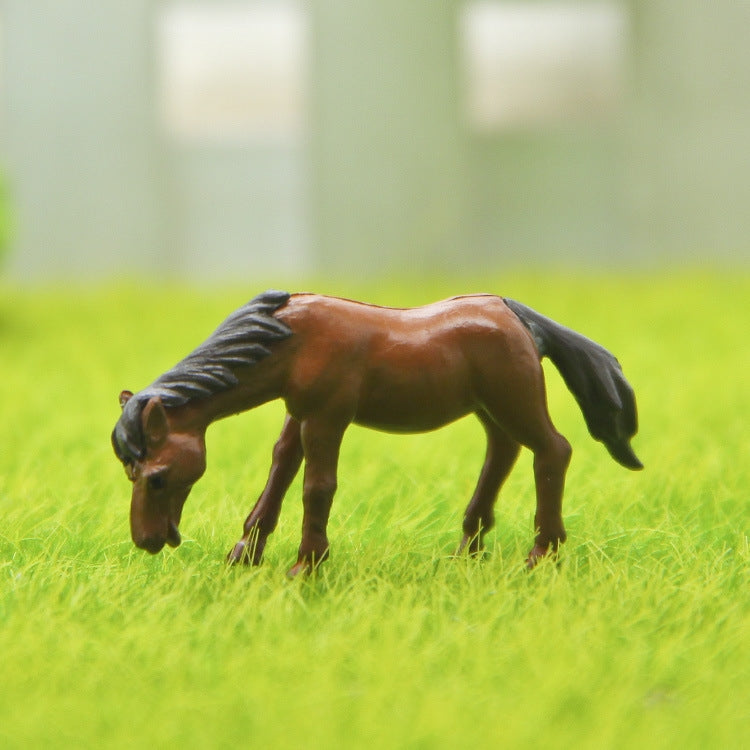 小馬手辦DIY微景觀造景公仔桌面裝飾擺件