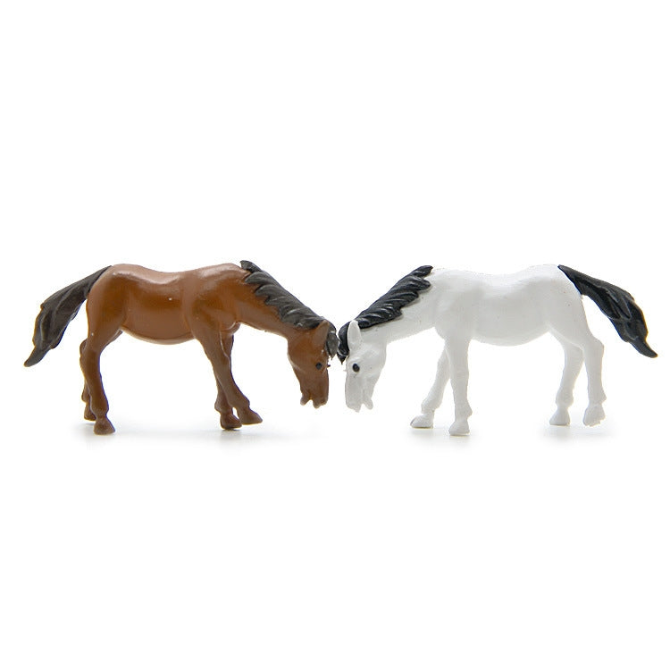 小馬手辦DIY微景觀造景公仔桌面裝飾擺件