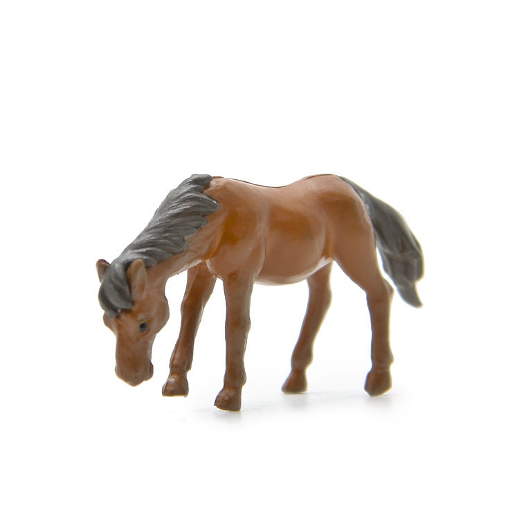 小馬手辦DIY微景觀造景公仔桌面裝飾擺件