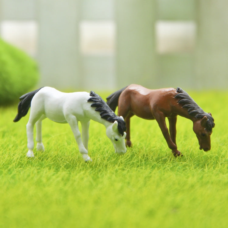 小馬手辦DIY微景觀造景公仔桌面裝飾擺件