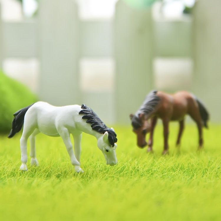 小馬手辦DIY微景觀造景公仔桌面裝飾擺件