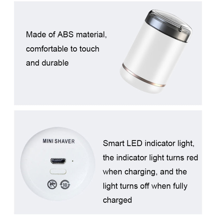 SH-588 USB充電電動迷你剃鬚刀 便攜式車載旅行剃鬚刀, SH-588 (White), SH-588 (Gray Black), SH-588 (Green)