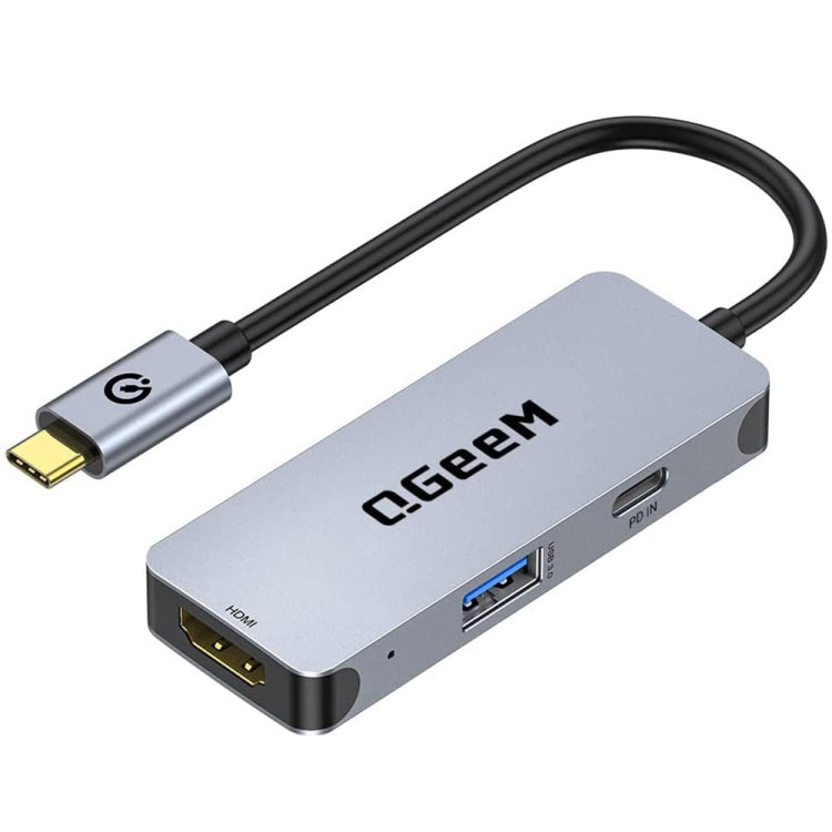QGeeM UH03-1 USB3.0 多功能擴展塢 Type-C PD100W集線器